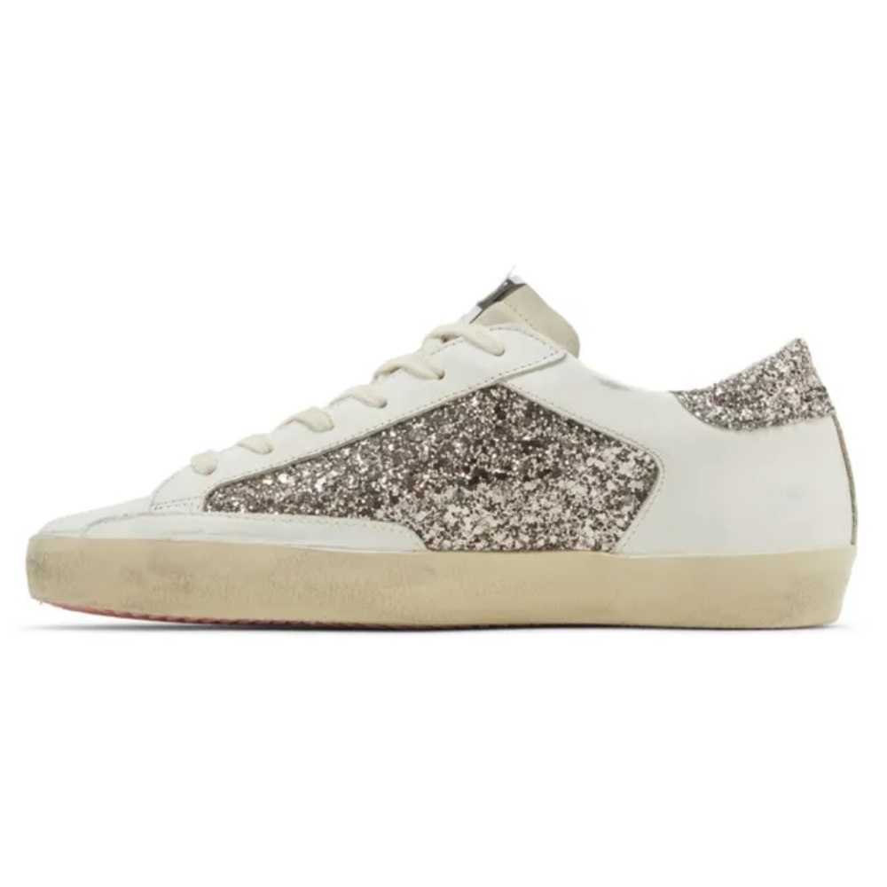 Women's Golden Goose Superstar Glitter Sneakers - Picture 4 of 6